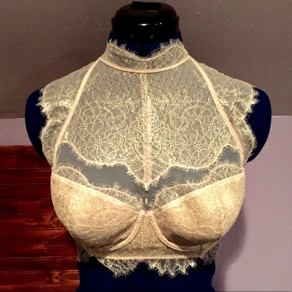 Victoria's Secret Other - VS Dream Angels High-Neck Lace Demi Bra